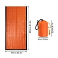 thumbnail image 4 of Emergency Thermal Sleeping Bag, 84.6 x 35.4 Inches, Waterproof Polyethylene, Compact for Outdoor Survival, 4 of 10