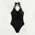 thumbnail image 5 of Youyipin One Piece Swimsuit Women Tummy Control V Neck Cutout High Waisted Bathing Suit Sexy Halter Swimwear Swim Suits For Women 2025, 5 of 6