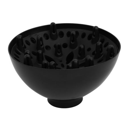 Plastic Deep Bowl Diffuser Hair Dryer Accessories Black for 43mm-45mm Bore