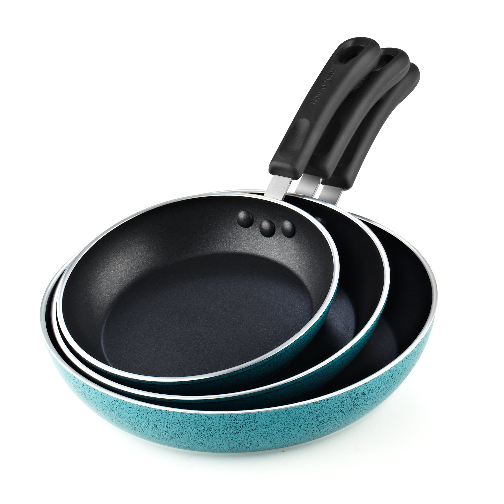 COOKLOVER Nonstick Frying Pan Induction SautA Pan 100% PFOA Free Stir Fry Pan with Lid 11 inch - Black