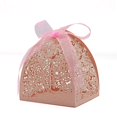 thumbnail image 1 of KPOSIYA Paquete de 100 Cajas de Dulces con Corte L&aacute;ser en Forma de Rosa, Cajas de Favor 2.5"x 2.5"x 3.1", Cajas de Regalo para Despedida de Soltera, Aniversario, Fiesta de Cu, 1 of 8