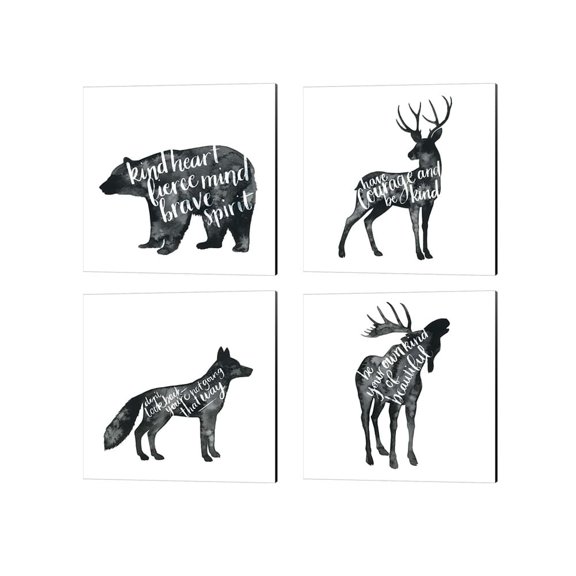 Metaverse Grace Popp 'Wise Walker' Canvas Art (Set of 4)