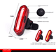 thumbnail image 5 of Luz trasera de bicicleta COB de dos colores, luz de advertencia de carga USB, luz roja, blanca, roja, azul y violeta, accesorios para bicicleta de montaña, 5 of 5