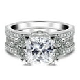 thumbnail image 3 of 3 Carat Moissanite Rings for Women  D Color 925 Sterling Silver Purple/Red/White VVS1 Princess Cut Moissanite Rings  lab Created Diamond Engagement Ring Promise Ring with Certificat, 3 of 10