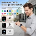 thumbnail image 3 of IOWODO Smart Watch for Women Men, 1.91'' Fitness Tracker with Bluetooth Calling, AI Voice, 100+ Sports Modes, Digital Watch for Android & Iphone, Blue, 3 of 10