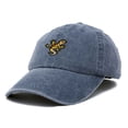 thumbnail image 5 of Dalix Gecko Cap Embroidered Mens Cotton Dad Hat Baseball Hat in Washed Navy Blue, 5 of 5