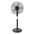thumbnail image 2 of Westinghouse 16-inch Pedestal Fan, 5 Blade Design, 3 Speeds, Oscillating Air Flow, Tilting Head, Adjustable Height, Black, 2 of 6