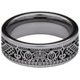 thumbnail image 4 of Polynesian Tungsten Carbide Ring, 4 of 9
