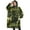 Green Brown Camo, variant on Oversized Wearable Blanket Hoodie,Gray Green Camo Textured Pattern Sherpa Blanket Hoodie with Super Pockets,Super Warm Fuzzy Pullover for Women & Men