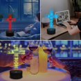 thumbnail image 5 of YSITIAN Jesus Cross 3D Night Light, Christ Optical Illusion Lights 16 Colors Change with Remote Control, The Lord Desk Lamps Room Home Decor Xmas Birthday Eas I1116-187, 5 of 8