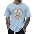 thumbnail image 2 of White T Shirts for Men 3xl Cozy Loose Fit Crewneck Holiday Tees Clothes Solid Color Shirt Casual Short Sleeve Summer Basic Tops, 2 of 4