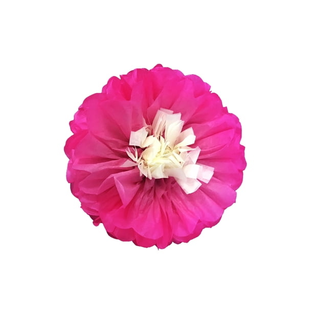 Inteprter Flores de papel Decoraciones florales para la pared Telón de fondo decorativo Flor de la boda para la decoración de la fiesta de aniversario Artesanía Fucsia 15cm Inteprter HA060500-09