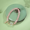thumbnail image 2 of Pulsera de jade para mujer con hebilla de la paz y cuentas de bambú, 2 of 2