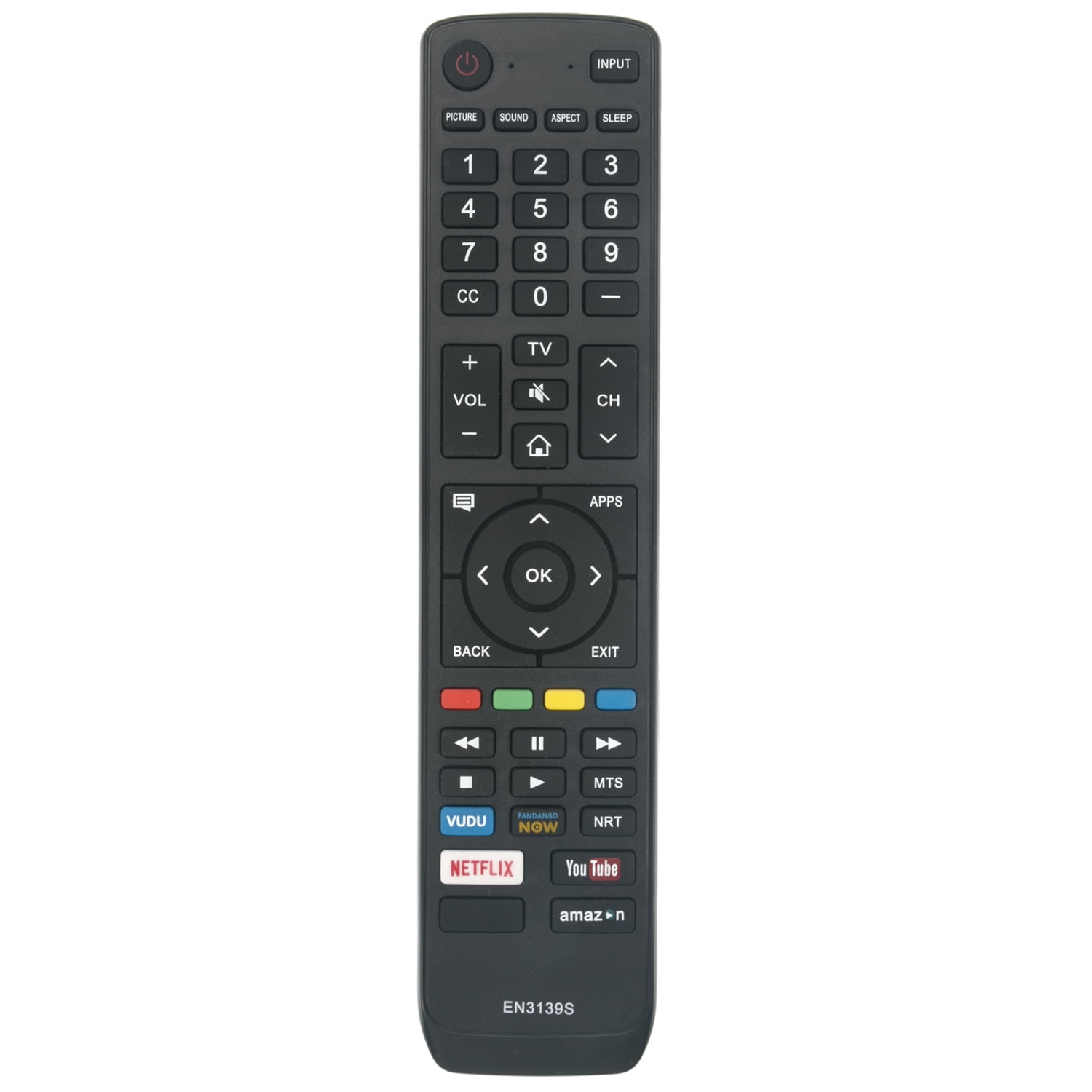 Applicable to Sharp Smart TV EN3139S EN3139H Spare Remote Control just Install a New Alkaline Battery to use This Alternative Remote Control for Sharp LCD TV. no Programming and Pairing Required Applicable to Sharp Smart TV EN3139S EN3139H Spare Remote Control just Install a New Alkaline Battery to use This Alternative Remote Control for Sharp LCD TV. no Programming and Pairing Required