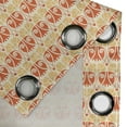 thumbnail image 3 of Ambesonne Art Nouveau Grommet Curtain Single Panel, Modern Mushroom, 50"x60", Orange Mustard Yellow, 3 of 5
