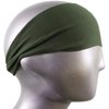 Headbands HB-2731 Moisture Wicking Army Green Solid, Headband