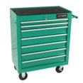 thumbnail image 2 of Tcbosik 7-Drawer Metal Rolling Tool Chest with Wheels, Tool Storage Cabinet with Lock for Garage, Warehouse, Workshop, Repair Shop, Green, 2 of 6