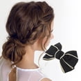 thumbnail image 2 of Unique Bargains 1 Pc Elegant Bow Hair Clips for Home Black, 2 of 5