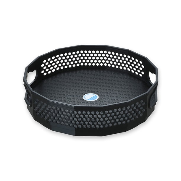 Bandeja giratoria Bewildely de plástico para Cocina especias condimentos Negro Pequeño