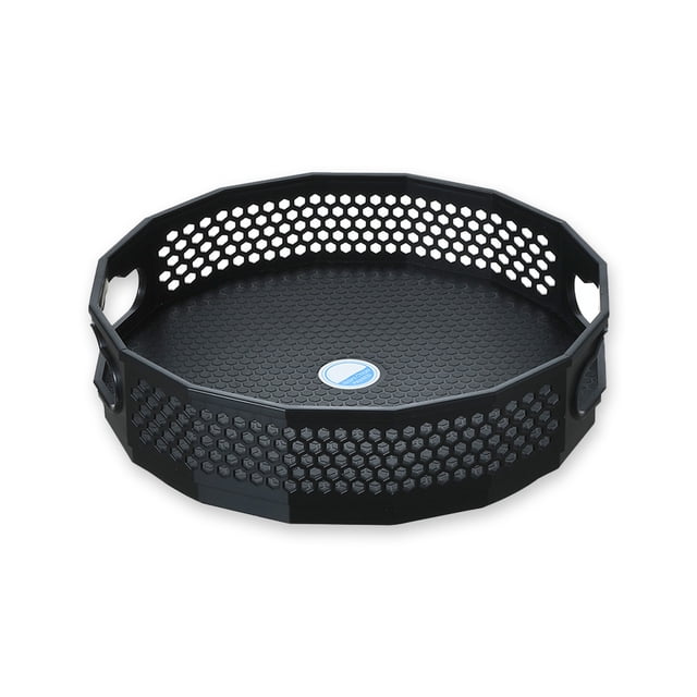 Bandeja giratoria Bewildely de plástico para Cocina especias condimentos Negro Pequeño