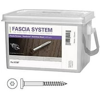 Deckfast Stainless Steel Fascia Screws 9x1-7/8" T-20 Star Drive White 400 Pieces