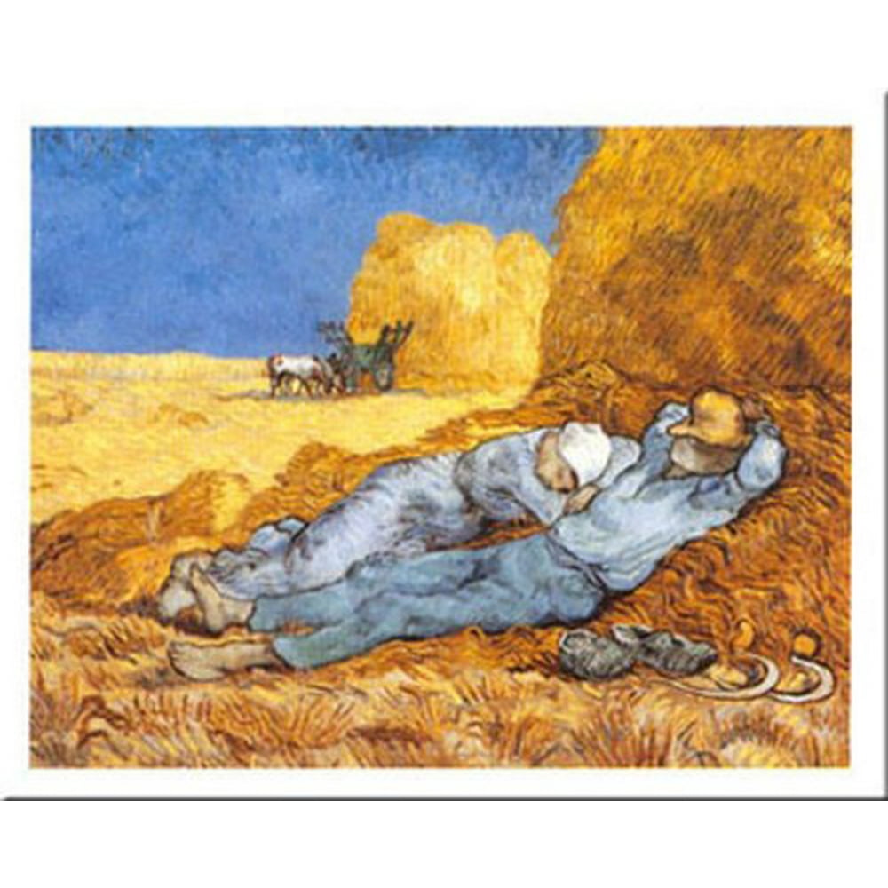 La Siesta by Vincent Van Gogh 20x28 Art Print Poster La Siesta by Vincent Van Gogh 20x28 Art Print Poster