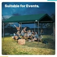 thumbnail image 6 of ADVANCE OUTDOOR 10x15 ft Carports Heavy Duty Car Canopy Garage Party Tent Boat Shelter, Adjustable Height from 9.5 ft to 11 ft, Green, 6 of 7