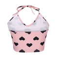 thumbnail image 6 of ShaoRunShi Halter Tank Tops for Women Sleeveless Heart Print Cute Crop Top Valentines Day Outfit, 6 of 8