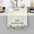 thumbnail image 4 of Birthday Table Runner, Modern Simple Tablecloth, Suitable for Kitchen, Dining Room and Living Room, Display Wedding Party Table Setting Decoration, Birthday Gift, 4 of 5