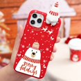 thumbnail image 1 of Funda de dibujos animados para iPhone 12 13 11 14 Pro Mini XS Max XR X 7 8 10 6 6S Plus SE 2 Soft TPU 3D Christmas Doll Deer Phone Cover Funda Tan Jianjun unisex, 1 of 2