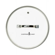 Open Box Copper Chef 10 Round Fry Pan with Glass Lid