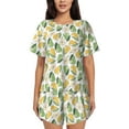 thumbnail image 1 of Fotbe Fruit Pears Conjunto de Pijama Estampado para Mujer, 2 Piezas, Ropa de Dormir con Camiseta de Manga Corta y Shorts Suaves-Small, 1 of 6