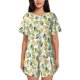 thumbnail image 1 of Fotbe Fruit Pears Conjunto de Pijama Estampado para Mujer, 2 Piezas, Ropa de Dormir con Camiseta de Manga Corta y Shorts Suaves-Large, 1 of 6