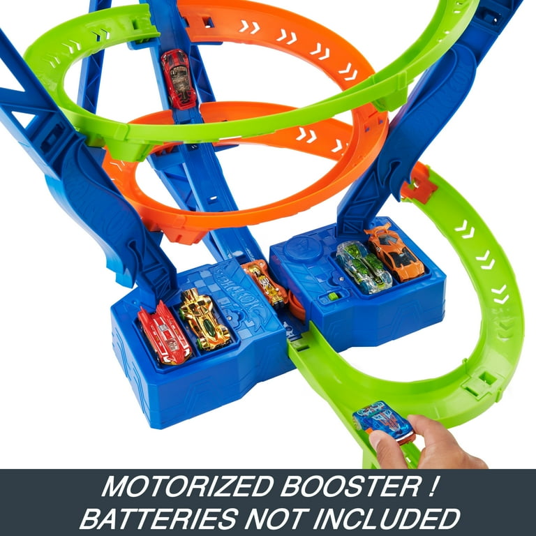 Hot Wheels Action Spiral Speed Crash Track Set with Motorized Booster & 1:64 Scale Toy Car, 29.53 in Hot Wheels Action Spiral Speed Crash Track Set with Motorized Booster & 1:64 Scale Toy Car, 29.53 in