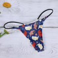 thumbnail image 2 of Aayomet sous-Vêtements pour Femmes Confort Taille Basse String Doux (Bleu, S), 2 of 4