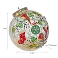 thumbnail image 2 of Christmas Led Crackled Glass Ornament Decor Joy, 2 of 3
