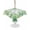 Green, variant on Outdoor Tablecloth with Umbrella Hole for Patio/Picnic/Party/Camping, Summer Botanical Waterproof Table Cloth Round Cover Washable, Green Tropical Palm Trees Wooden Grey (Dia 54")