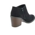 thumbnail image 5 of Soda Women's Closed Toe Zipper Block Stacked Chunky Heel Ankle Bootie, 5 of 7