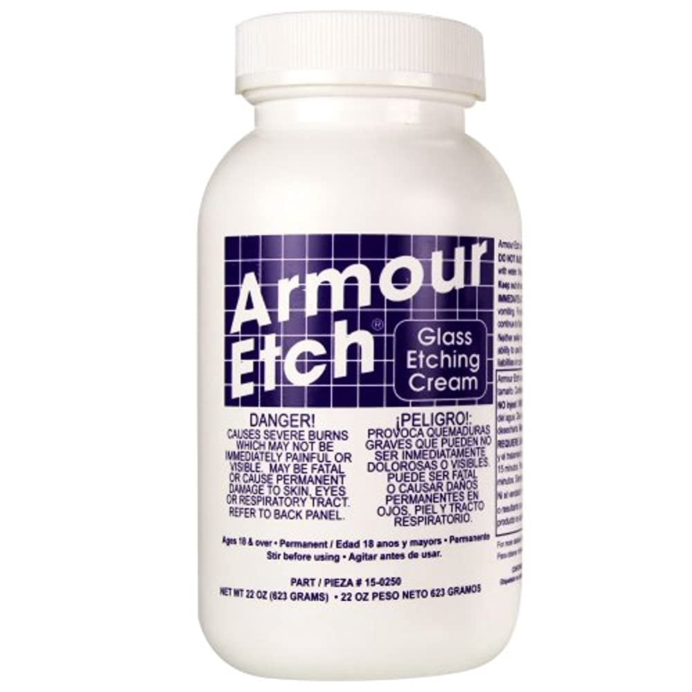 Armour Etch 15-0250 Etching Cream, White - Walmart.com - Walmart.com Armor Etching Cream On Stainless Steel