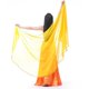 thumbnail image 1 of Bufanda de gasa con Lentejuelas Hugo Pañuelo de danza de vientre velo amarillo, 1 of 8