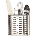 thumbnail image 1 of Stylish Stainless Steel Cutlery Organizer, Multipurpose Utensil Holder With Drainage Capabilities For Kitchens, Bathrooms, And Workspaces, 1 of 5