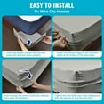 thumbnail image 5 of 4 Pack Bed Lock Sheet Holders Fit All Sheet Size,Sheet Secure Lock Fasteners With Lock Strips Heavy Duty Bed Sheet Corner Fastener Keep Sheets Firm & Tight Bed Sheet Holder Straps, 5 of 7