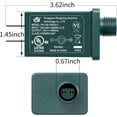 thumbnail image 2 of MISSUNNY Christmas Tree Plug Adapter, 12V 1.5A Green Class 2 Power Supply for Outdoor Inflatable Decoration - Inflatable Plug Replacement Ip44 Power Adapter for Christmas inflatables, LED String Light, 2 of 4