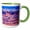 Green/White, variant on 3drose, Red Rock Canyons Overlook, Canyonlands Park. Green Canyon. Moab Ut, 11oz Magic Transforming Mug