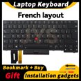 thumbnail image 1 of Laptop Replacement Keyboard for Lenovo ThinkPad E480 E490 L380 R480 T480S L490 T490 With backlight US/UK/Spanish/French layout FR backlit, 1 of 6