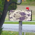 thumbnail image 6 of WOBOGO Purple White Flowers Pattern Mailbox Cover Magnetic for Garden Yard Home Decor Standard Size 20.7×18.03in, 6 of 9