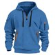thumbnail image 1 of pstuiky camisas de manga larga para hombre, Sudadera con capucha de manga larga cálida y gruesa de forro polar para hombre, ideal para actividades al aire libre, primavera e invierno. xxl, 1 of 4