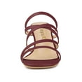 thumbnail image 6 of BLISSFUL STEP Women's Sandals Block Heels Crisscross Strap Sandals, 6 of 7