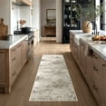 thumbnail image 3 of BERTHMEER 2'x6' Washable Abstract Runner Rugs for Hallway Kitchen Entryway Non-slip, Beige, 3 of 6