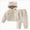 Beige, variant on Toddler Baby Boy Girl Outfit Long Sleeve Sweatshirt Top Pants Set Soft Comfy Solid Sleepwear Set 6-12 Months 12-24 Months 2t 3t 4t 5t 6t 7t 8t 9t Children(Black,3-4 Years)